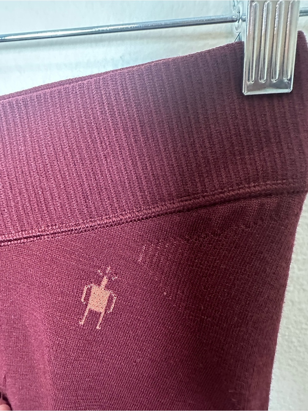 Smartwool Merino Wool Intraknit Legging Base Layer Maroon Red Small - Picture 4 of 9